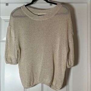 By Together Women's Cream Knit Sweater